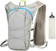 Hydration Backpack - Cycling Hydration Packs | Lightweight Hydration Bag with 500ML Soft Bottle, Adjustable Straps & Reflective Bladder | Ideal for Hunting, Biking, Skiing, Fitness, Climbing, Mountai