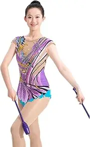 [Zagitova] Sleeveless Rhythmic Gymnastics Leotards for Women Spandex Breathable Winter Sports Competitions Costume