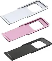 NUOBESTY 3pcs Camera Privacy Sticker Webcam Slide Cover Bay Mobile Phone Webcam Cover Web Camera Shutter Enclosure Webcam Cover Slide Cellphone Camera Cover Aluminum Alloy