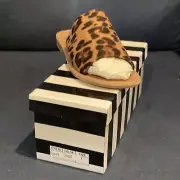 Camel Toes Saraha Leopard Slides Size 7 NWT