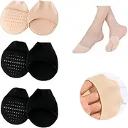 [SooGree] Ball of Foot Cushion Socks Women's Toe Cover with Padding Toe Topper Liner Socks No Show Half Socks with Sponge Cushion