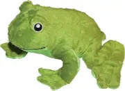 Patchwork Pet Pond Hoppers Frog 14-Inch Squeaker / Grunter Toy for Dogs NWT