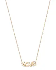 Moon & Meadow 14K Yellow Gold Love Pendant Necklace, 16