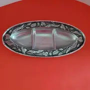 WILTON ARMETALE OVAL TRAY 14 " BOTANICAL TRACY PORTER ARTESIAN ROAD. FS
