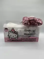 The Creme Shop Hello Kitty Holiday Christmas Pink Plush Sequin Spa Headband Cute
