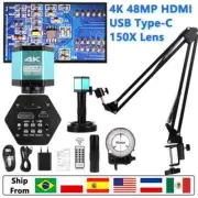 Electronic Digital Microscope 150X C-Mount Digital Camera Via Type Measurement