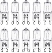 DoRight 40W Halogen Bulbs G9 Oven Light Bulbs, 230 V 2700 K Warm White, G9 Dimmable Capsule Light Bulb for Neff/AEG/Smeg/Zanussi/Bosch Ovens, Pack of 10