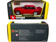BMW 3 Series M3 E30 Red 1988 Bburago 1/24 Diecast Model Car