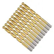 Drill Bit, 11/32" Cutting Diameter, 4241 118° TiN Coated Maintenance, 10-Pieces