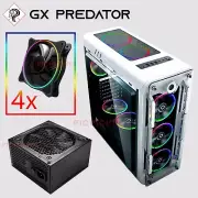 White Gaming Case GX Optical ATX/mATX/ITX Computer PC Case 4x RBG fan 650w PSU