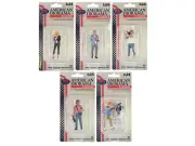 2023 American Diorama On-Air 6 Piece Figures & Accessories Set 1/24 Scale Models