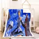 Beautiful Girl White Nice Cloud 3D Warm Plush Fleece Blanket Picnic Sofa Couch