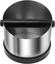 UKQRRTC Knock Box with Knock Bar for Cafe, Stainless Steel Box Espresso Coffee Container for Most Espresso Machines