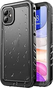 SPORTLINK Waterproof Case for iPhone 11, Full Body Heavy Duty Protection Full Sealed Cover Shockproof Dustproof Built-in Clear Screen Protector Rugged Case for iPhone 11 6.1 Inch
