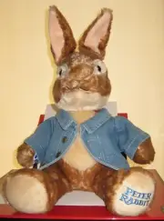 BUILD A BEAR PETER RABBIT WITH JACKET APPROX 38CM **BRAND NEW**