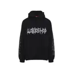 [032c] 032c-Black Faithless Oversized Cotton Hoodie-Uomo M STAND