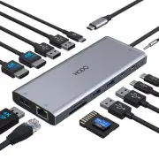 USB C Docking Station Dual Monitor HDMI for Dell HP, Laptop Docking Station 3...