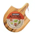 Acacia Wood Pizza Peel, Charcuterie Board Pizza Spatula Paddle for Baking