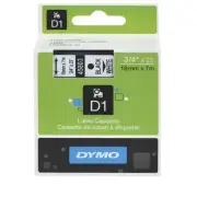 SD45803 Dymo D1 Label Printer Cassette Tape 19mm x 7m Black on White Labelwriter