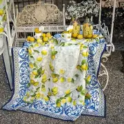 Cetara Tablecloth - 170 x 360 - 100% Linen Made in Italy