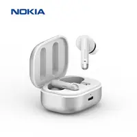 在飛比找PChome24h購物優惠-NOKIA 諾基亞 真無線藍牙耳機_銀河白 E3511-WH