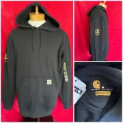NEW NWT Black Carhartt x Barstool Sports Hoodie Sweatshirt Medium Dave Portnoy