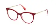 Max & Co. MO5050 071 Women’s Glasses Red Size 52 - Private Health Rebate - Blue Light Block Available