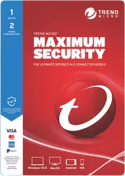 Trend Micro Maximum Security 1 Device 2 Year