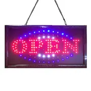 Super Bright Open LED Neon Sign Light Plate For Shop Restaurant Bar 48x25CM 240V