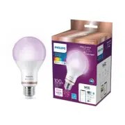(1) Philips WiFi LED 100W Bulb Smart Full Color 1600 Lumens Wiz Connected NEW