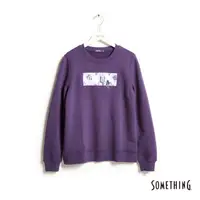 在飛比找momo購物網優惠-【SOMETHING】女裝 鳶尾花LOGO厚長袖T恤(紫色)