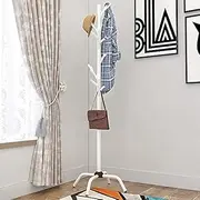 Adjustable Garment Rack Hangers Multifunctional Floor Home Coat Rack Bedroom Simple Clothes Rack Living Room Creative Clothes Hangers Standing Hanger (Color : White 093)