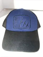 NwT New FinTech Fishing Mesh Hat Trucker adjustable cap SnapBack Blue Logo Bass