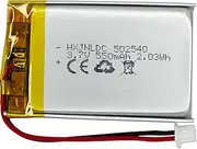 502540 3.7v Battery 550mAh for Sena SMH5 Motorcycles Bluetooth Headset Battery Replacement Sena SMH5-FM SMH5D SPH10H-FM Battery Part Number (P/N): ICP40/25/40P fits Nextbase 312GW HD Recording DVR Cam