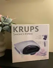 Krups Sandwich Express Maker - Non Stick Plates Light Indicator, Brand New