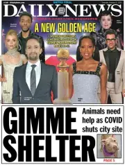 NEW YORK DAILY NEWS NEWSPAPER GIMMIE SHELTER NOT GOOD ENOUGH 2/4/21