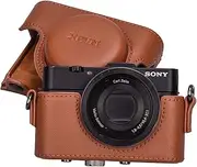 XEVN Sony rx100 Case, Vintage Leather Camera Case Bag for Sony Cyber-shot DSC-RX100 Models