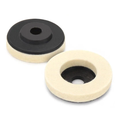 10 Pack 2inch Wool Polishing Disc Finishing Wheel Buffing Pads For Angle Grinder