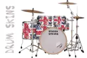 Drum Wrap Percussion Shell Cover Bass Kick Snare Tom DIY- Union Jack Flag 369