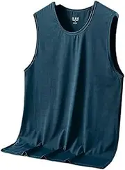 [Generic] Men's Sleeveless T-Shirt Breathable Lightweight Tanks Quick Dry Tops Summer Gym Tees