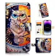 ( For iPhone 8 / iPhone 7 ) Flip Case Cover AJ26504 Owl