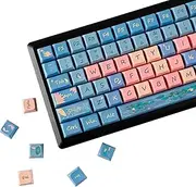 YMDK Summer Pond Theme Keycaps 126 Keys XDA Profile PBT Dye Sub Custom Keycap for MX Mechanical Keyboard