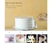 8Pcs/Set Icing Smoother Kit Non-stick Easy to Use Acrylic Cake Contour Trim Decorating Comb Set Kitchen Accessories Transparent