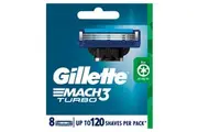 Gillette Mach3 Turbo Replacement Cartridges 8 Count