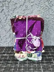 Purple Floral Polka Dot Quilting Variety Fabric Joan Kessler Plus more ~ 5 pcs