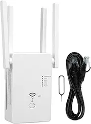 Wireless Dual-Frequency Router with Repeater and Wall-Passing WiFi Signal Amplification - US Plug (100-240V)