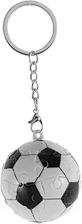 DECOMELODY Puzzle Sports Ball Keychain Creative Hanging Keychains for Backpack Decoration Lightweight Keyring present for Sports Lovers Birthday Christmas and Special