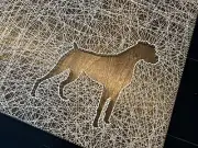 String Art Boxer Home Decor Wood Wall Picture Dog Mom Etsy new in plastic