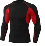 [Abigprofit] Men Compression T-Shirt+Pants Suit Motorbike Shirt Sports Leggings Long Sleeve Tracksuit 2-Tops XXL