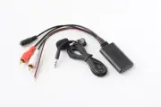 2pcs For car 2RCA lotus male Bluetooth aux music + mic Bluetooth phone